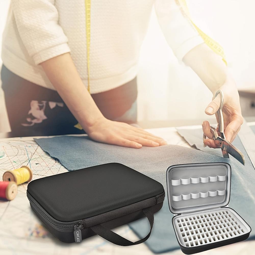 1pcs [Bobbin Holder, Thread Organizer] Bobbin Holder for Brother, Janome, Babylock, Singer - 84pcs Bobbins and 24pcs Thread Spools Storage Box, Black (Box Only)