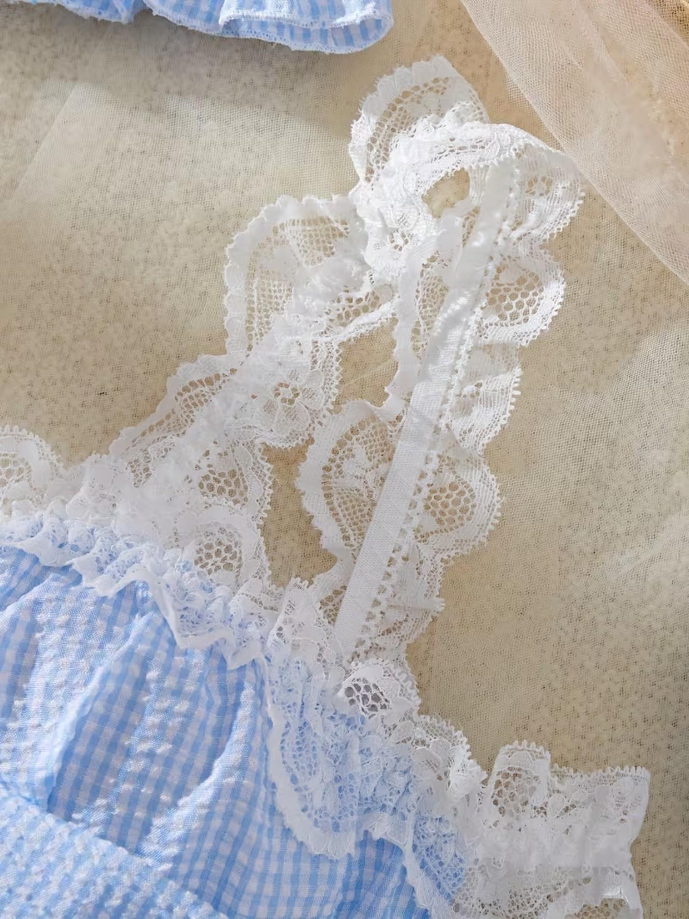 Sexy Lingerie Set Includes Top Apron Hairband Necklace Panties, Women's Underwear Collection, Comfortable & Stylish