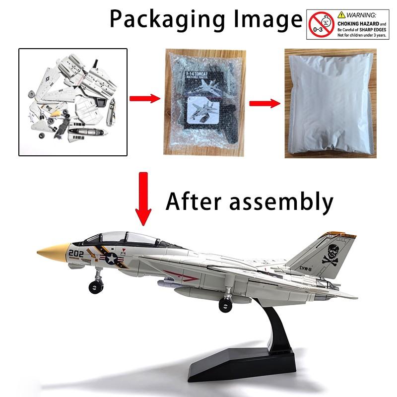 1:72 Scale Fighter Jet Building Blocks, Plastic Building Blocks, Us F22 F35 F14 B2 Stealth Aircraft, Russian Su-35 Su-57 Model, Perfect Birthday Gift Toy