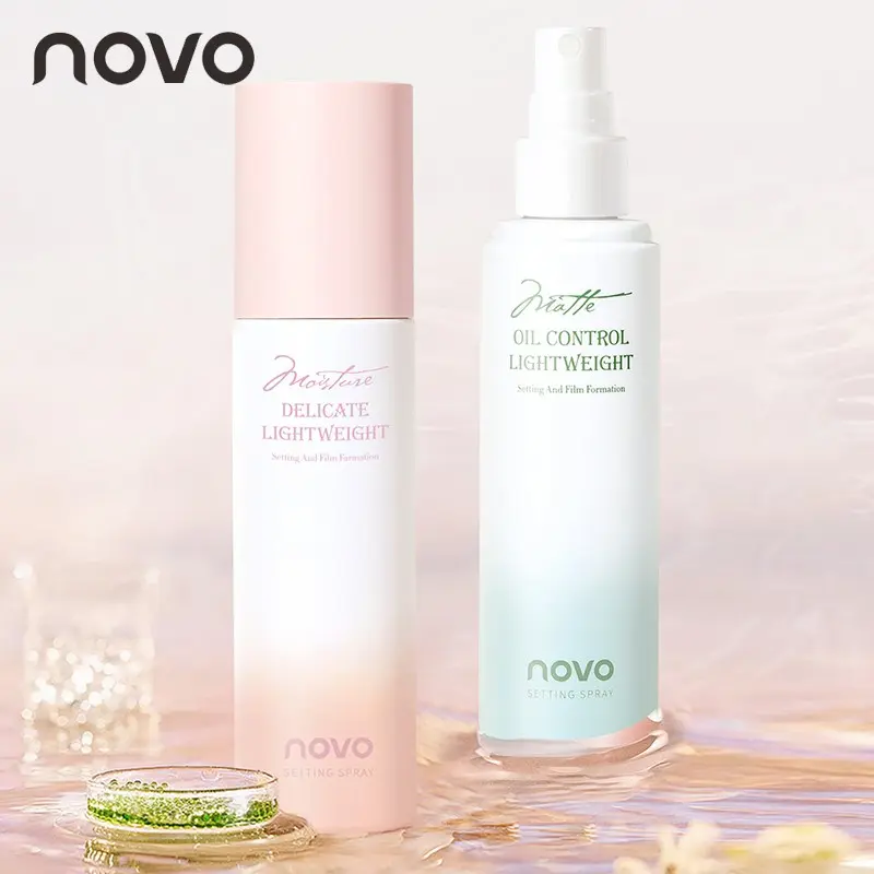 NOVO Makeup Setting Spray Matte Moisture Dual Finish Oil Control Quick Film Forming Sweat Resistant Long Lasting Lightweight For Women Daily Party Face Makeup All Skin Types