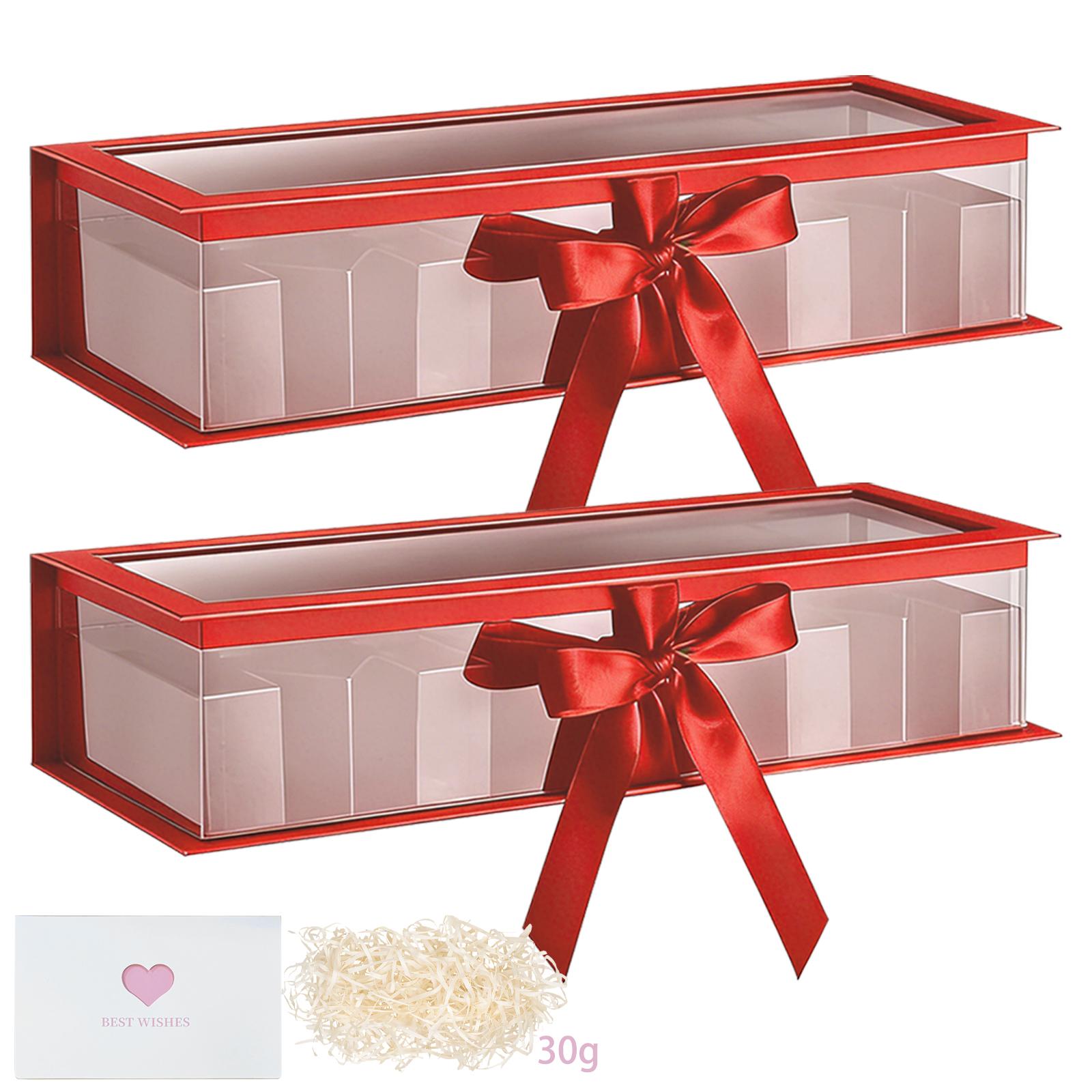 2 Pack Mother's Day Empty Flower Box Empty Gift Box Cardboard Letter Shaped Fillable Chocolate Strawberry Flower Gifts for Mother's Day