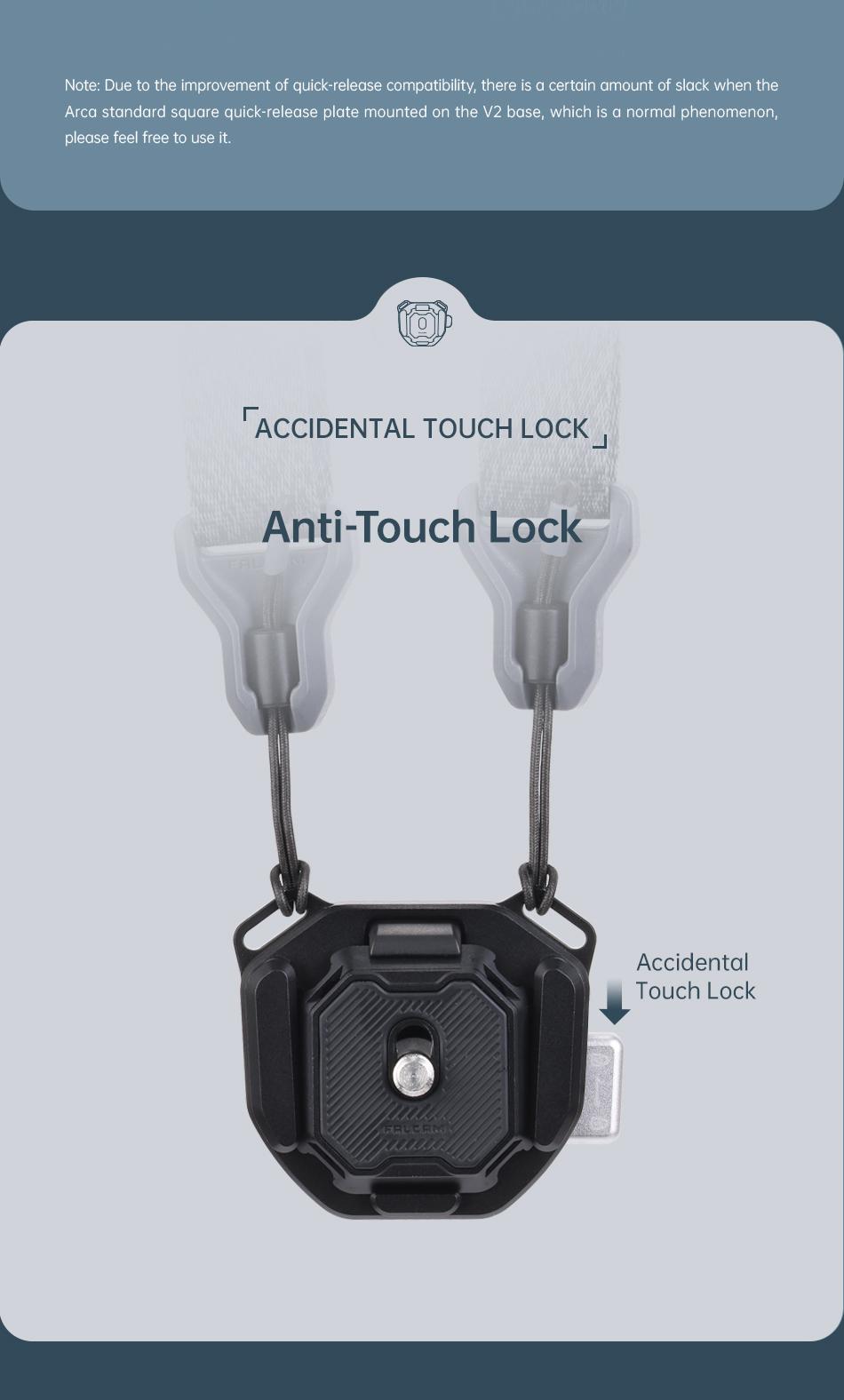 Ulanzi x Falcam F38 Quick Release System for Backpack & Shoulder Strap, upgraded Backpack Clip Kit, Shoulder Strap Mount for Gopro Sony Canon Nikon DSLR Camera Cage Quick Release Kit Base Arca-Swiss