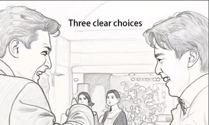 Three clear choices