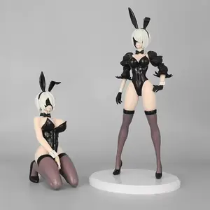 New Girl Hand Figure Mechanical Era 2b Rabbit Lady Nier Maid Car Decoration, Collectible Anime Character Model Toy Gift