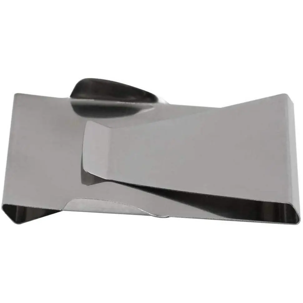 Slim Double Sided Money Clip Credit Card Holder Wallet Stainless Steel Gift for Men Women(Gift)