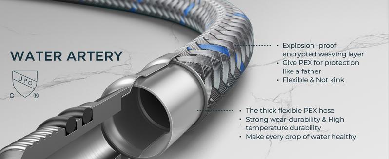 Forious Vintage Kitchen Faucet, Pull Down Sprayer, Oil Rubber Brown, High Arc Single Handle, Antique Stainless Steel, Fits 1 or 3 Hole