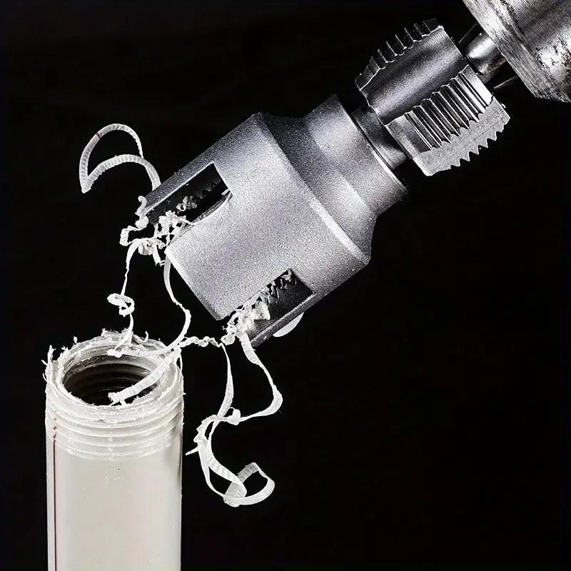 Efficient Pipe Threading Tool Set, Durable Alloy Steel Construction, Precision Internal & External Thread Cutting for PVC Ppr Pipes