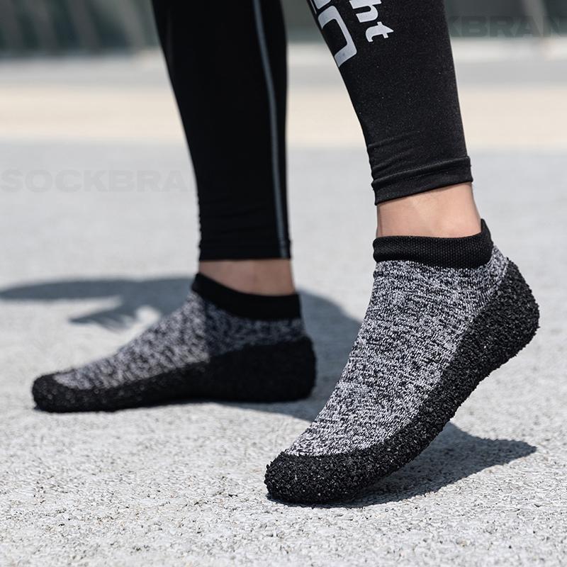 Multifunctional Barefoot Sock Shoes! Classic Women's and Couple's Sock Shoes In Plus Sizes, Lightweight, Foldable, Portable Slip-on Style, Breathable, Non-slip, Quick-drying, Perfect for Beach, Diving, Canyoning, Swimming, Yoga, Fitness, and Jogging.
