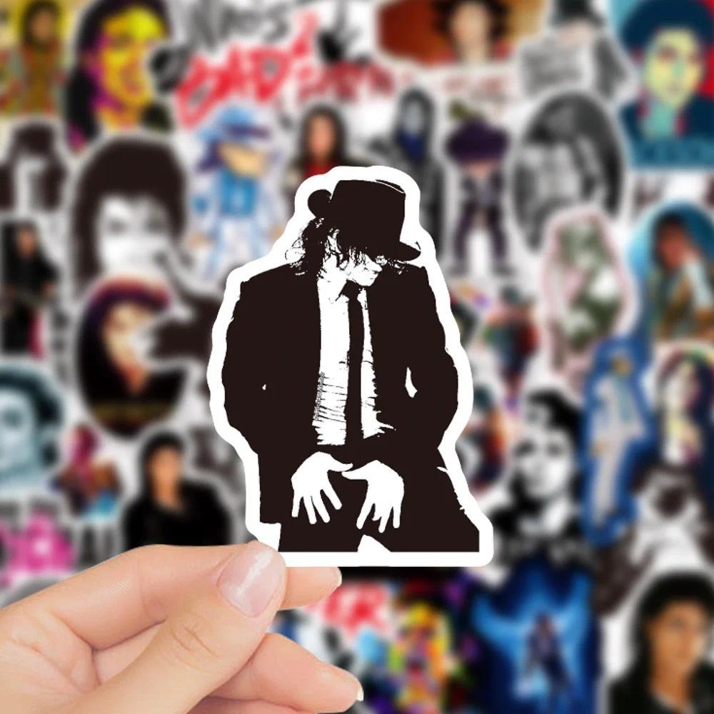50Pcs Michael Jackson Graffiti Stickers Water Bottle Laptop Phone Bicycle Luggage Case Skateboard Children Adult Sticker
