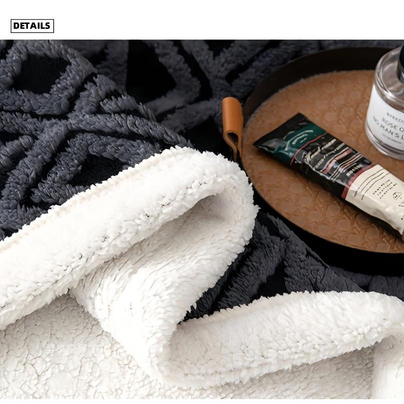 Super Soft Stretchy Fashion Blanket - Printed Fabric Blanket with Fine Fibers, Excellent Heat Retention, Simple Floral Pattern, Multiple Colors, Suitable for Home & Travel, Classic Versatile Home Decor, Fashion Blankets, Printed Fabric Blankets
