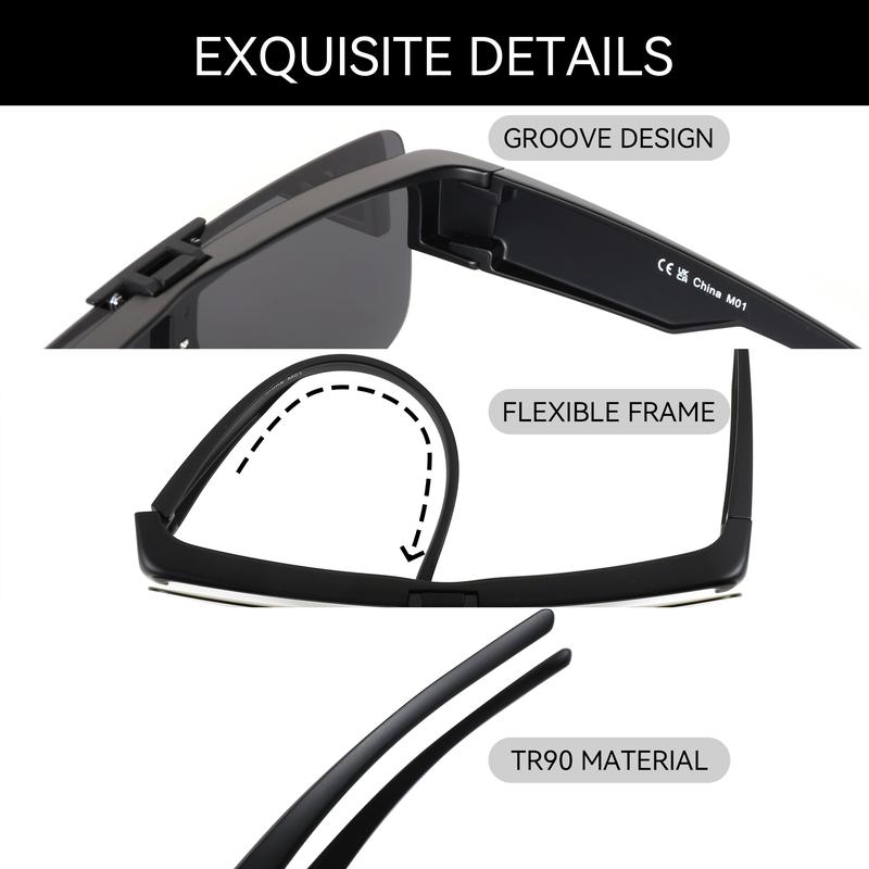 ZENOTTIC Fit Over Polarized Sunglasses TR90 Frame Flip Up Design Unisex One-Piece Shield Lens UV400 Protection for Driving Fishing Cycling Gift Idea ZENOTTIC Fit Over Polarized Sunglasses TR90 Frame Flip Up Design Unisex One-Piece Shield Lens UV400 Protection for Driving Fishing Cycling Gift Idea
