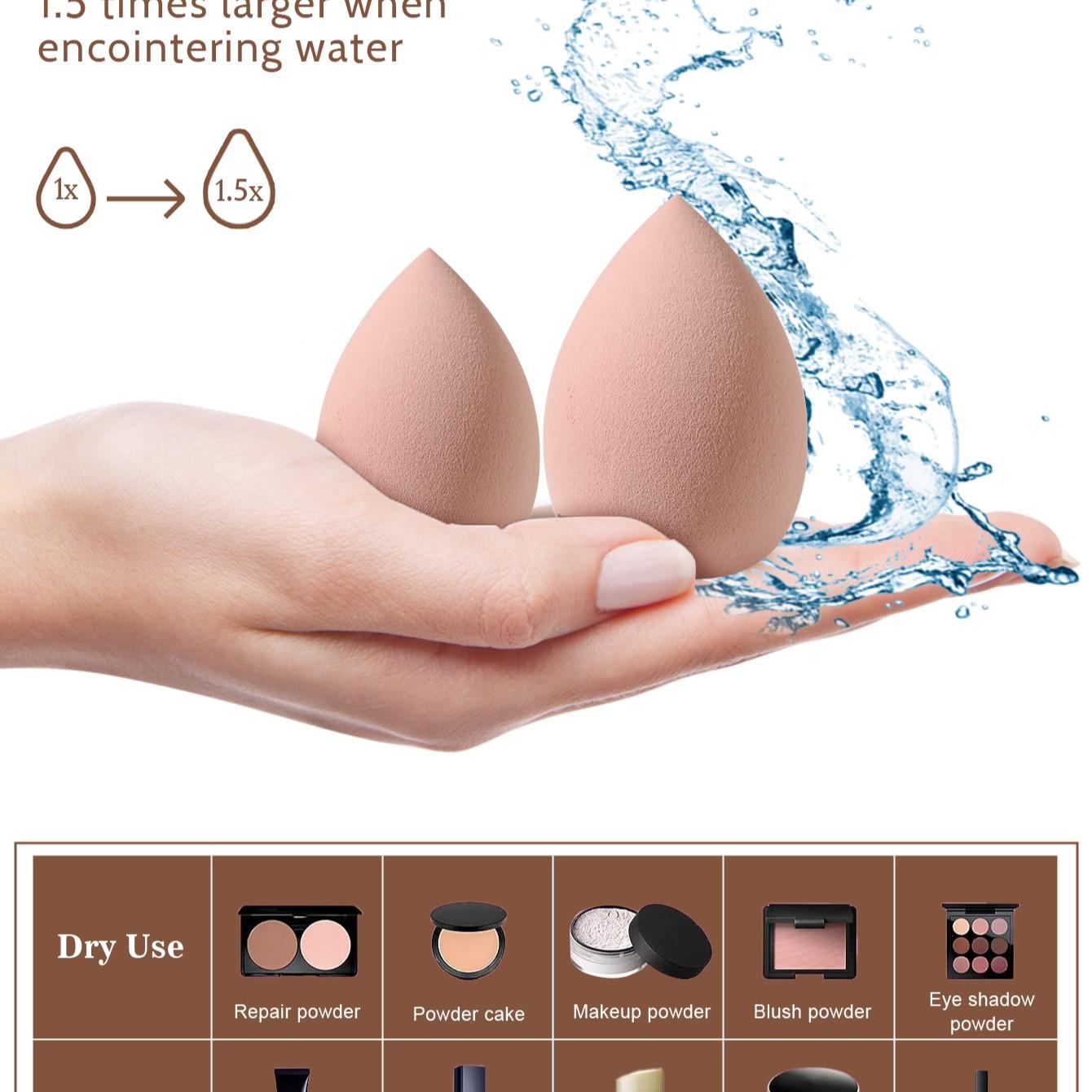 6pcs Non-Absorbent Makeup Tool Set, Soft Mixed Makeup Sponges, Makeup Sponges For Foundation, Face Sponges for Makeup, Dry Wet Use, Perfect Base Makeup, Ideal for Flawless Application, Beauty Sponges, Beauty Blenders, Blender Sponge