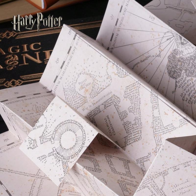 Harry Potter Officially Licensed Marauder's Map Stickers Nimbus 2000 Wand Pen Noble Collection Premium Replica Perfect for Parties Collector Gifts Hogwarts Stamping Movie Ticket Stubs Harry Potter The Sorcerer's Stone Movie 20th Anniversary Ticket Stubs