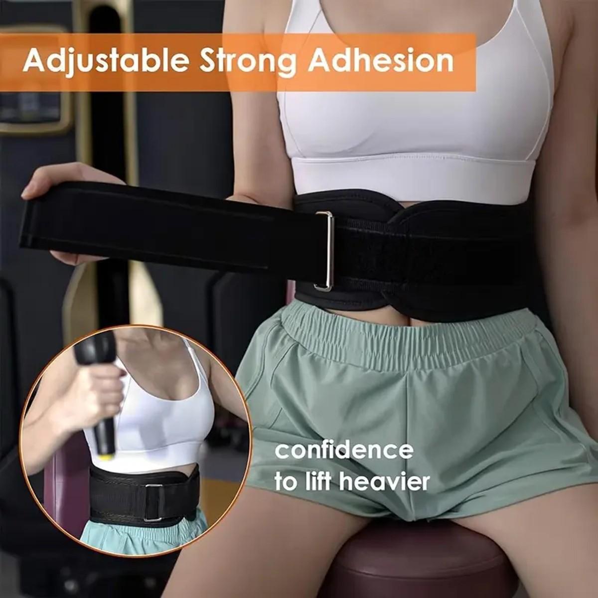 Adjustable Weightlifting Belt for Gym Use, Comfortable Support for Power Training, Women's Knitted Waistband for Squats