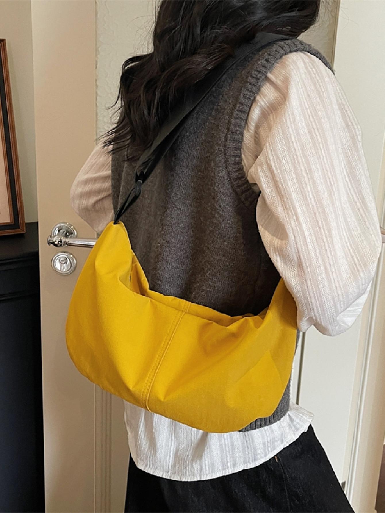 Simple Lightweight Shoulder Dumpling Bag, Casual Versatile Crossbody Bag for Outdoor Commuting, Perfect for Daily Use