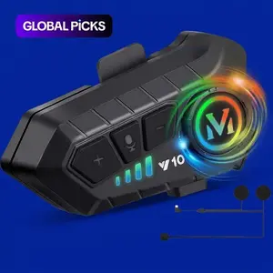 Rechargeable Motorcycle Helmet Speaker, IPX6 Waterproof Helmet Earphone with Automatic Call and Music Control, Compatible with All Helmets, Convenience#GLOBAL PICKS