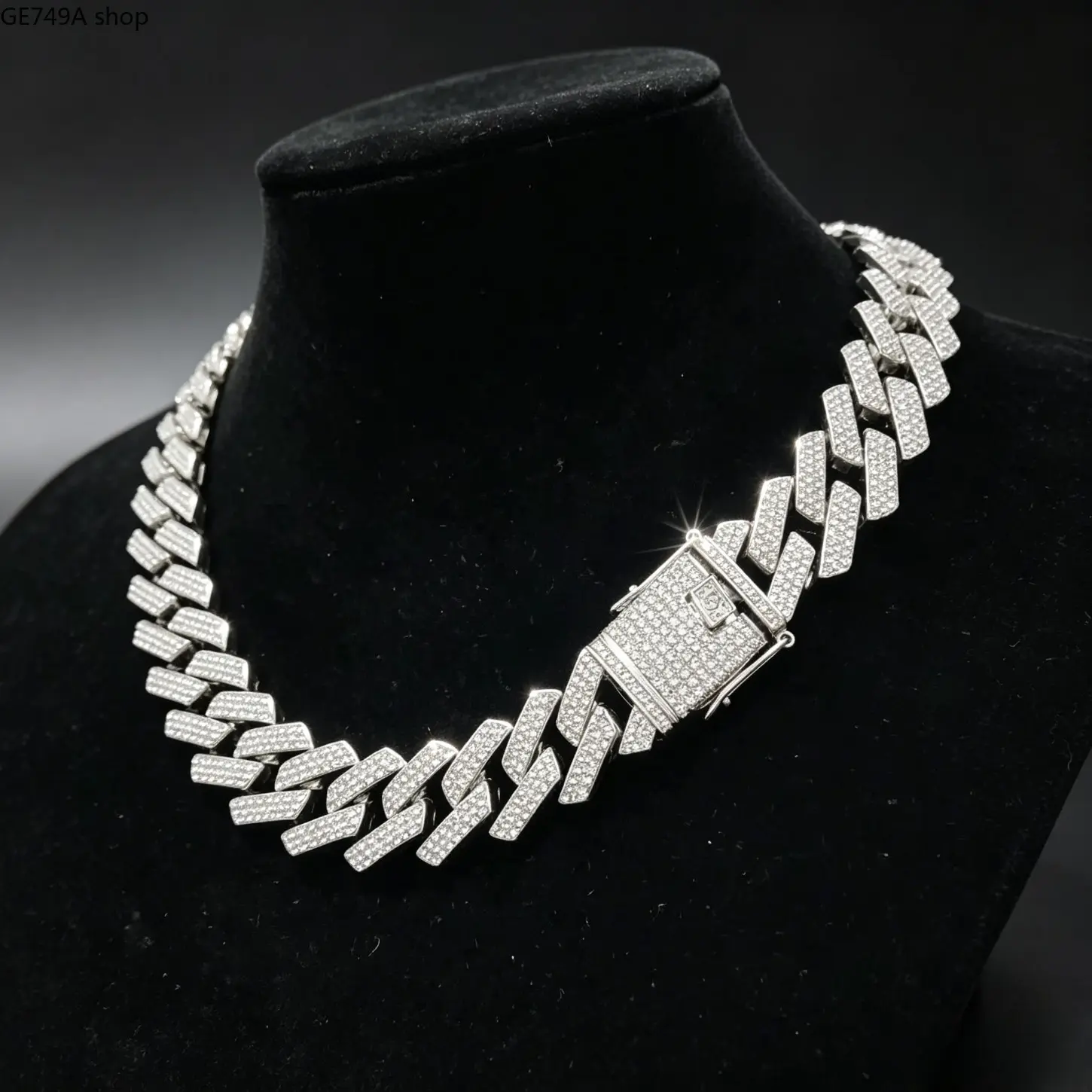 Cuban Link Chunky Chain Mens Sparkling Hip Hop Geometric 24in Necklace Multi Size Daily Wear Heavy Duty Choker Party Essential, Autumn Sports Outdoor Protective Gear Accessory Male Adults Jewelry Gift