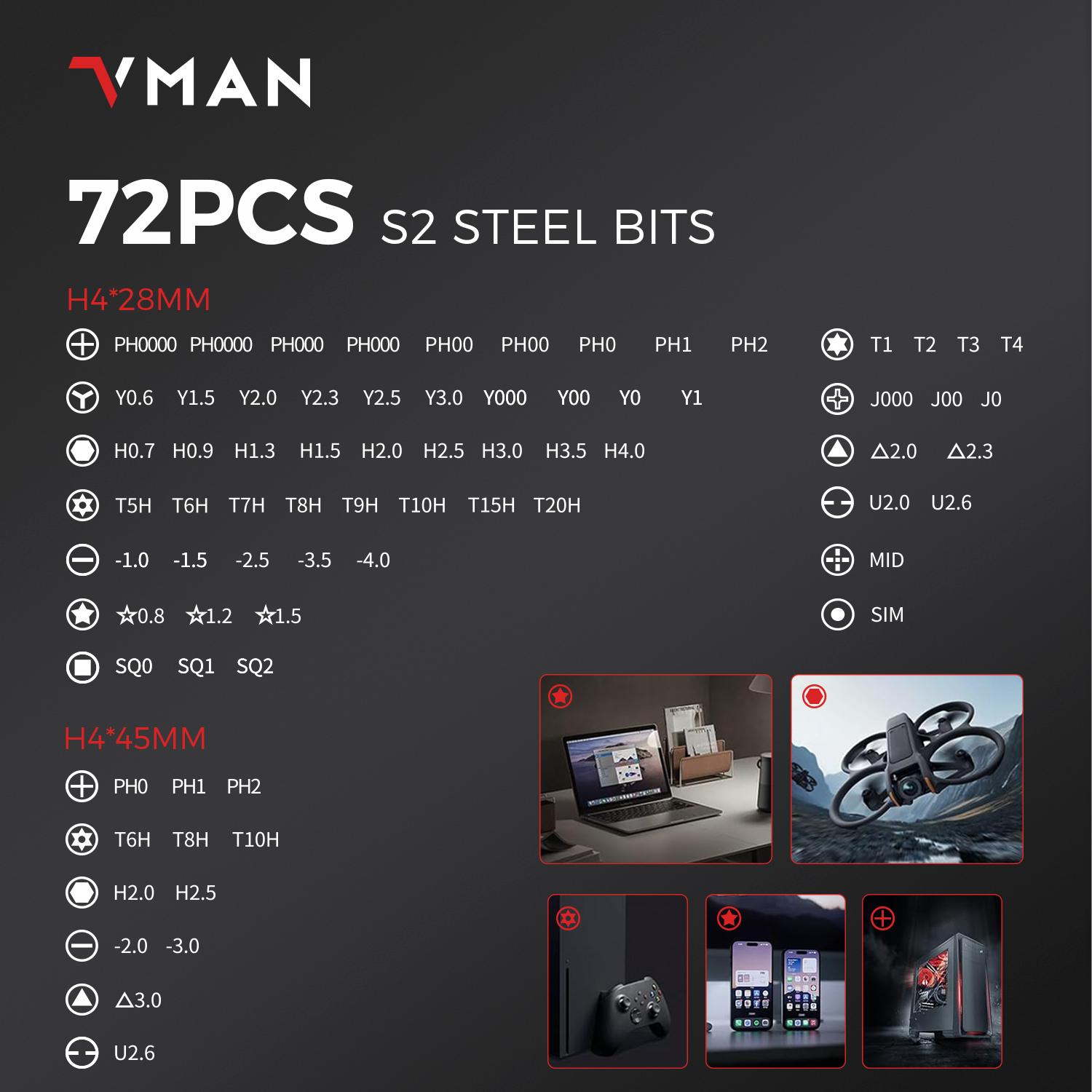 78-In-1 Electric Screwdriver Set, Rechargeable 3.7v Lithium Battery, 5 Torque Settings (0.1-0.5nm), 4 LED Lighting, 2-Hour Runtime