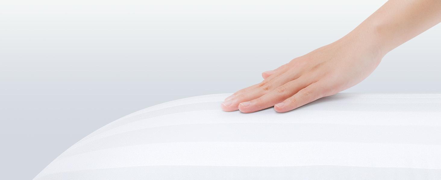 King Size Bed Pillows Set of 2 - Breathable Down Alternative Pillows for Side, Back, and Stomach Sleepers Hotel Quality Soft Cooling Microfiber Fill Skin-Friendly