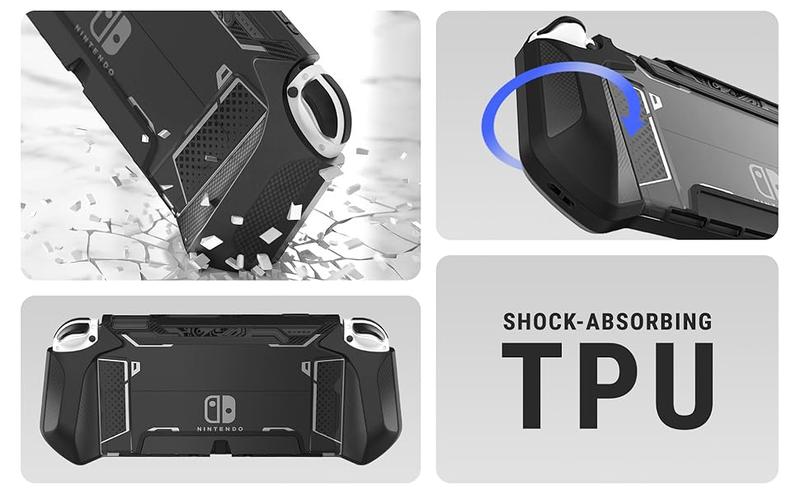 SUPCASE Mumba Dockable Case for Nintendo Switch OLED 2021, Blade Series TPU Grip Protective Cover, Compatible with Joy-Con Controller Protection