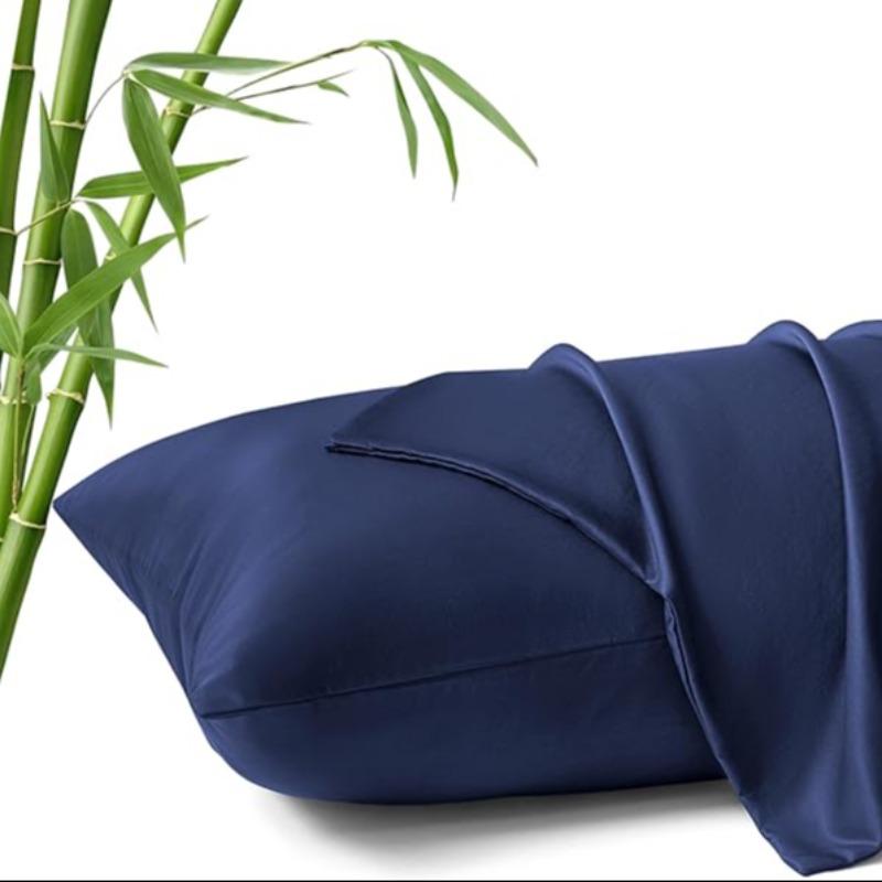 Cooling Pillowcase for Soft and Smooth Touch, Reduces Friction-Induced Breaks, Sleep Wrinkles, and Irritation, Gentle on Skin and Hair