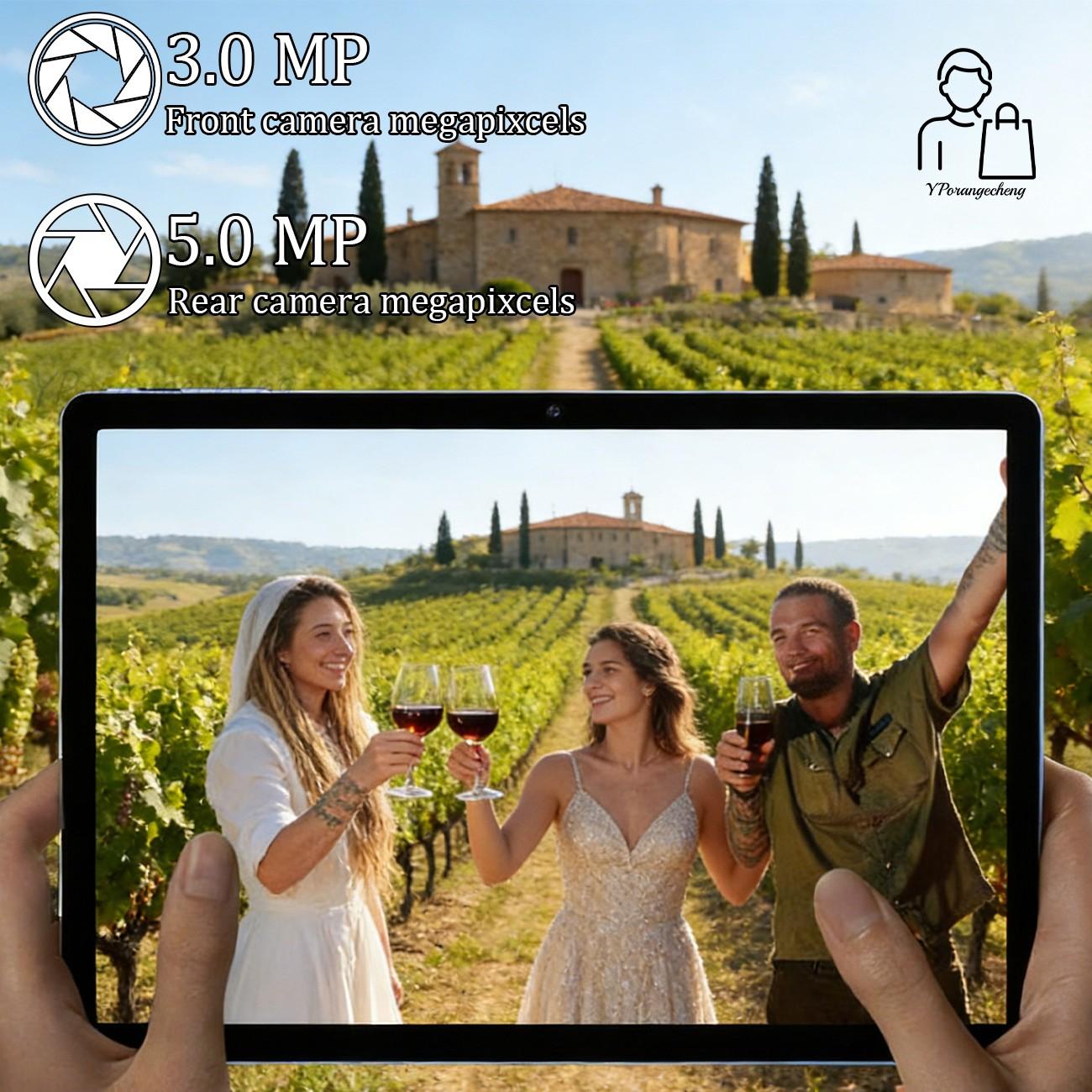 Surprise Gift Alert, 10-Inch HD Screen Android Tablet PC, 5g WiFi Dual Camera, 2-In-1 Tablet, Bluetooth-compatible Keyboard, Mouse, Earphones, silver Color, Tablet With Keyboard