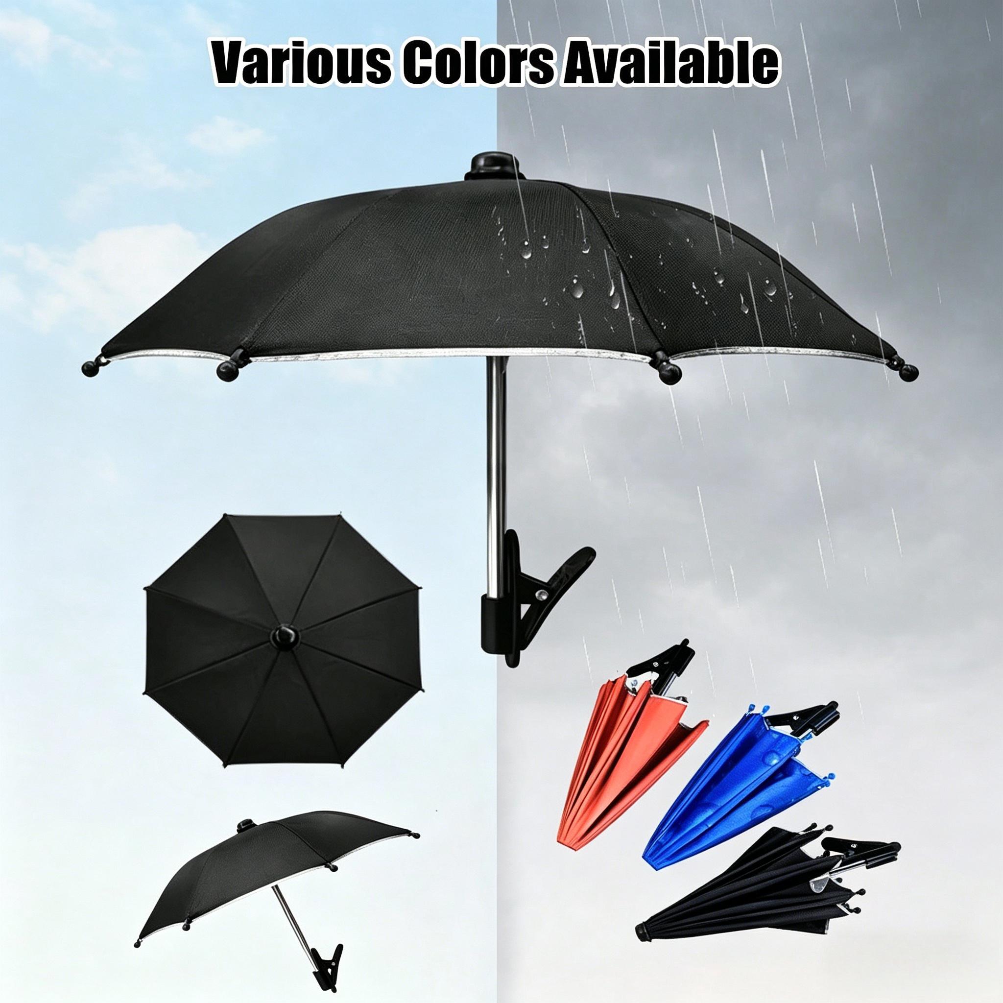 Portable Phone Holder Umbrella, Waterproof Anti-Glare UV Protection Mini Parasol, Universal Phone Sun Visor; Outdoor travel essential for fitness, camping; Summer Y2K cute decor for car, bedroom, garden; Ideal bridesmaid, Mother's Day, wedding & graduatio