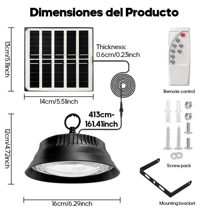 Solar Powered Yard Light with Remote Control Timer, Adjustable Brightness Levels, Ideal for Yards Fences Gardens Outdoor Security Lighting, Solar Garden Lights