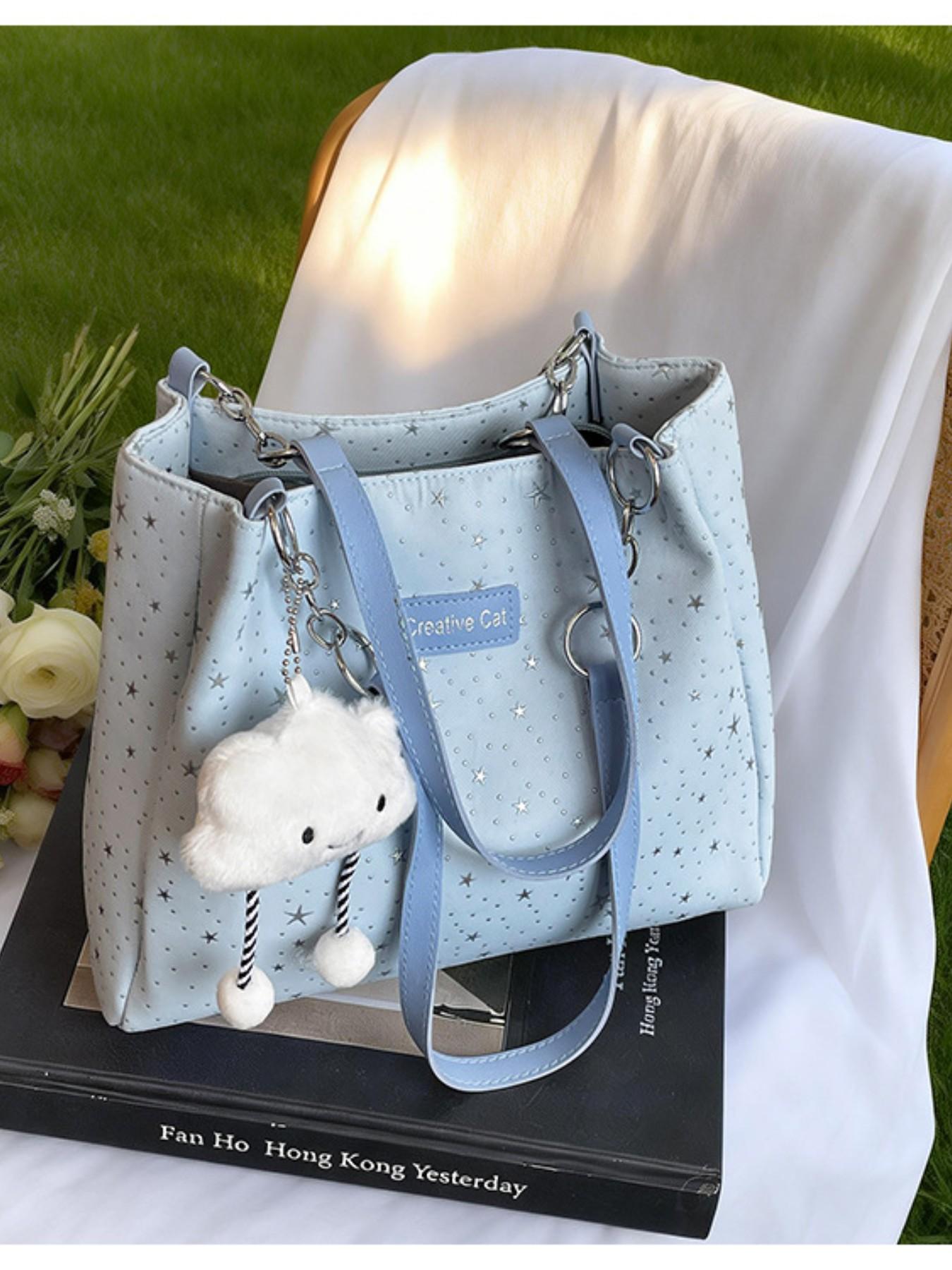 2026 New Korean Style Tote Bag, High-End Unique Design, Large Capacity Commuter Shoulder Bag, Fashionable and Versatile for Urban Women