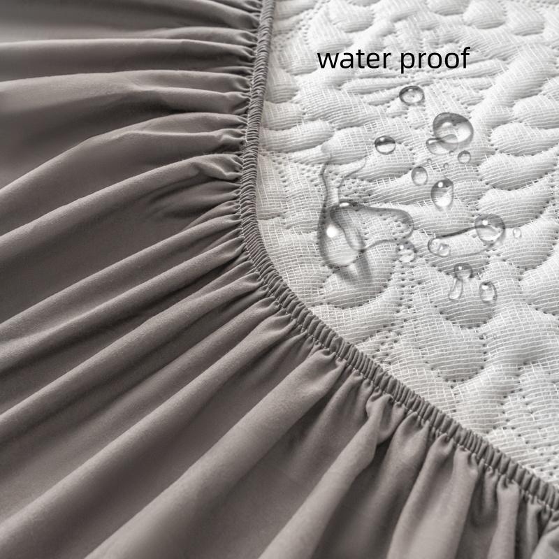 Waterproof Mattress Cover, Deep Pocket 30cm, Soft Comfortable Breathable, Ideal for Bedroom, Guest Room, Apartment, School