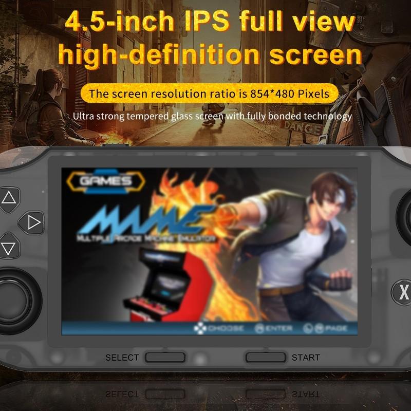 Sf3000 Retro Handheld Console, Open Source Linux System, IPS HD Screen, Dual Joysticks, USB Charging Battery, Portable Gaming Computer, Game Console