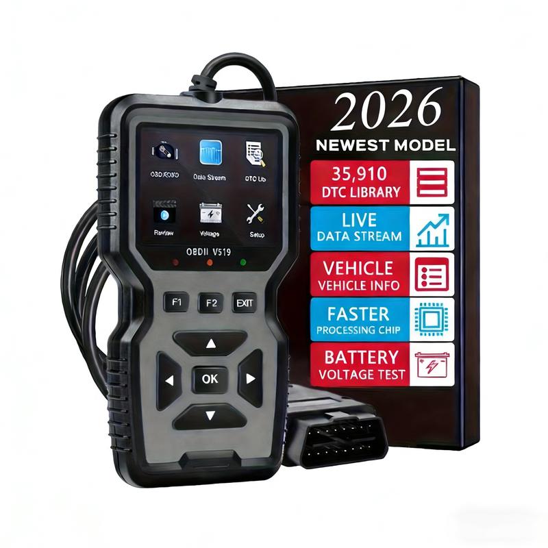 Obd2 Scanner Car Code Reader, Check Engine Light Scanning Tool, Finds & Clears Engine Trouble Codes, Abs Enclosure, Automotive Diagnostic Tool