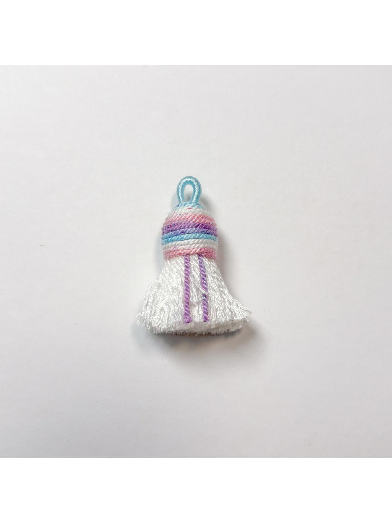 Starry Sky Gradient Tibetan Style Cotton Thread Tassel Pendant/Accessory/Bracelet DIY Semi-finished Jewelry Making Accessories Charms