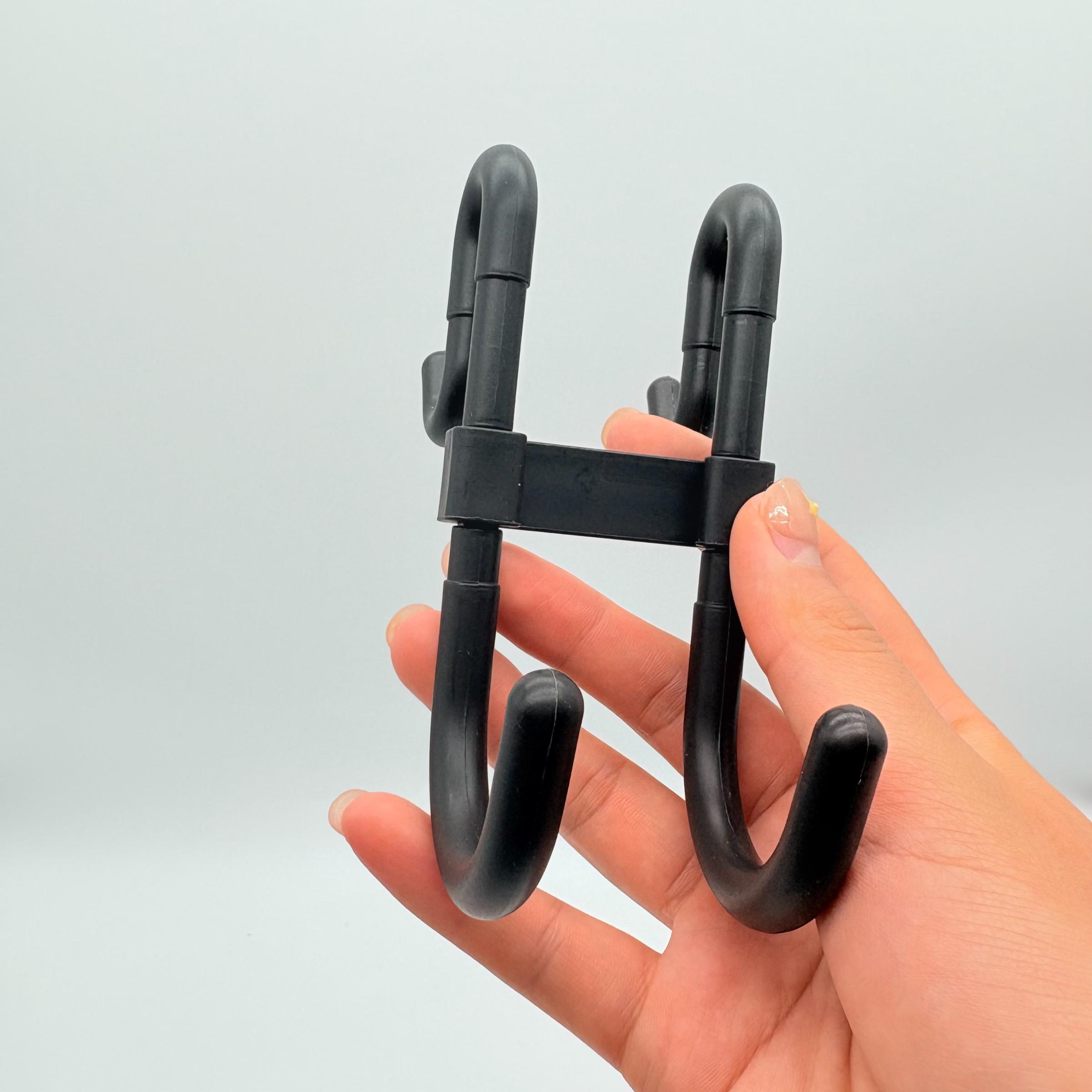 2-Piece Door Shower Plastic Hooks Set, Multi-Functional Heavy-Duty Hooks for Clothes Coats Towels Kitchen Home Bathroom Hanging Tools