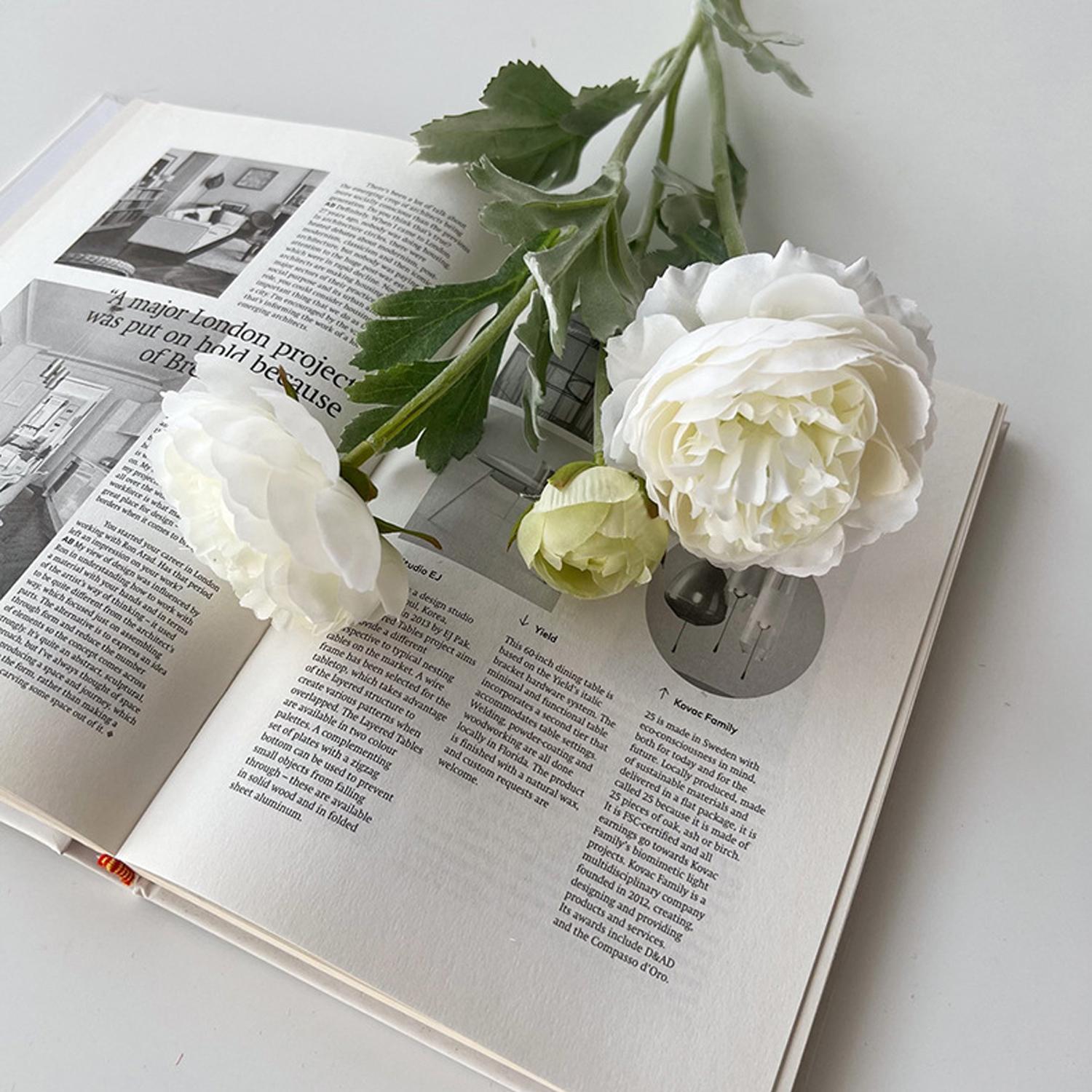 Molilito Peony Bouquet — 20 Stems (≈60 Heads), 50 cm, Bendable Stems for Wedding & Home Décor (Vase Not Included)