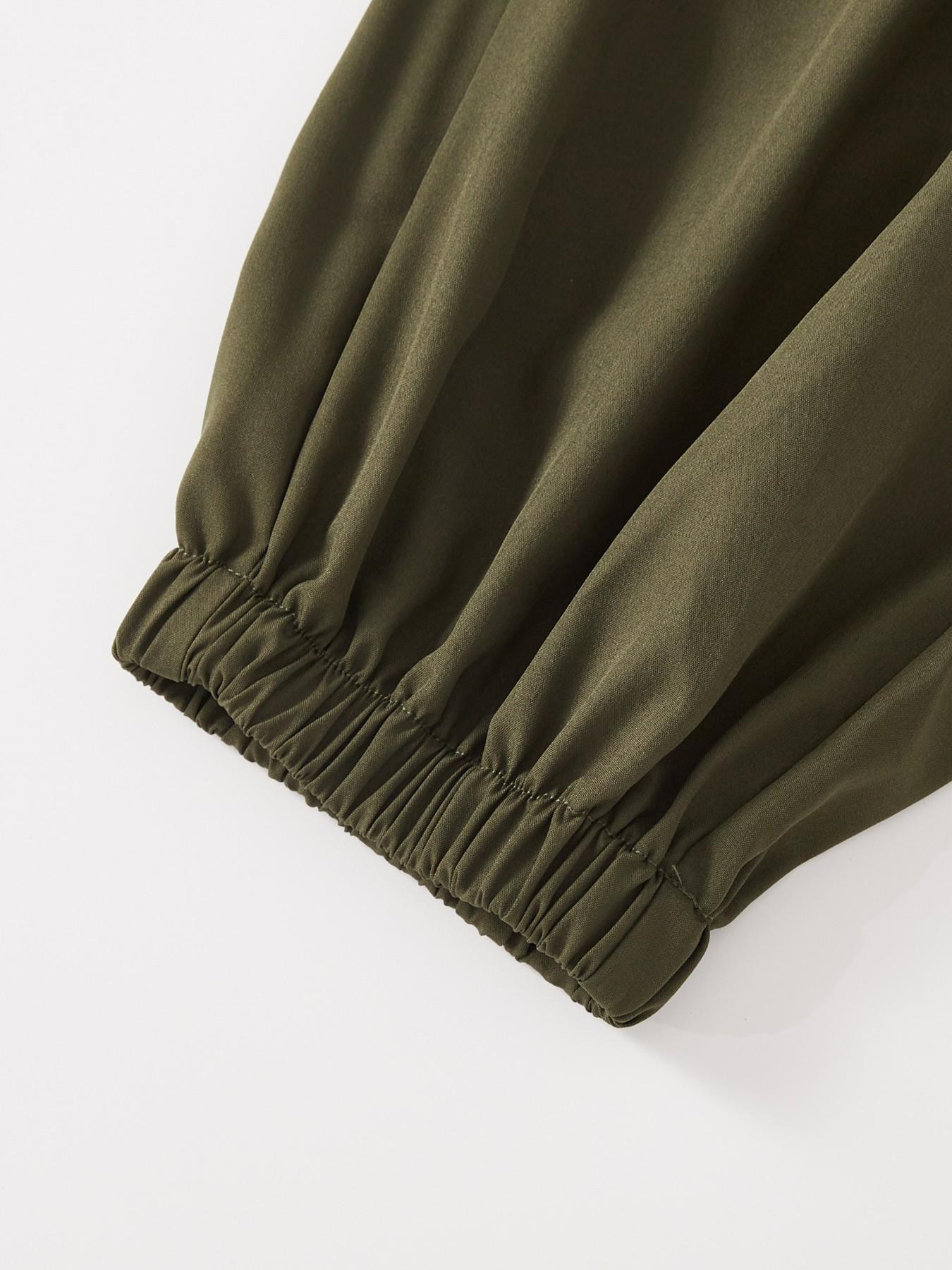 Plus Size Women's Strapless Waist Cinch Romper, Loose Sleeveless Female Jumpsuit, Comfortable Fit Design, Ideal for Daily Wear