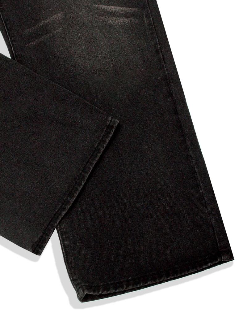 Plus Size Men's Solid Color Wide Leg Jeans, Loose Street Fashion Casual Comfy Pocket Denim Trousers, Jean Pants Bottoms for Daily Wear, Men's Bottoms for All Seasons, Casual High Rise