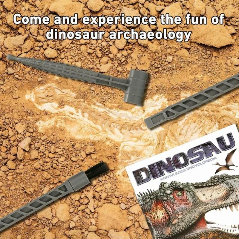 Archaeology Dig Dinosaur Fossil Toy,  Dinosaur Toys for Kids,STEM Toys, Dino Toy Outdoor Gift with Dinosaur Card, Dinosaur Egg Excavation for Kids Boys Girls Gift 6 and up year old  Creative Science Experiment, Early Education Parent-Child Interaction