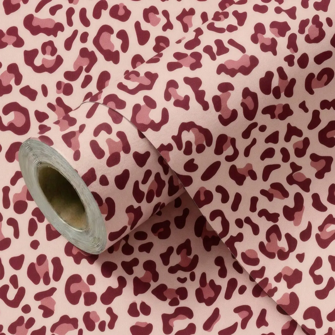 Self-adhesive leopard print wallpaper, waterproof and fade-resistant, 44.5 cm wide