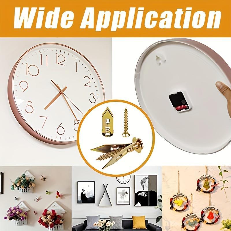 Drywall Anchors with Screws Kit Zinc Plated Steel - Self-Drilling No Drill Required for TV/Shelf Cabinet Manual DIY Handmade Essentials Summer DIY