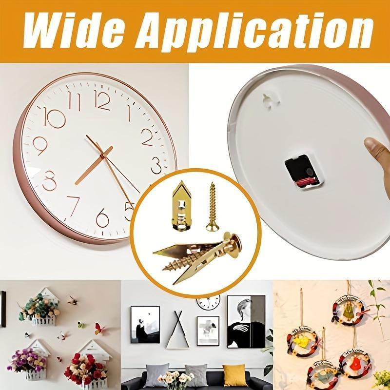 Drywall Anchors with Screws Kit Zinc Plated Steel - Self-Drilling No Drill Required for TV/Shelf Cabinet Manual DIY Handmade Essentials Summer DIY