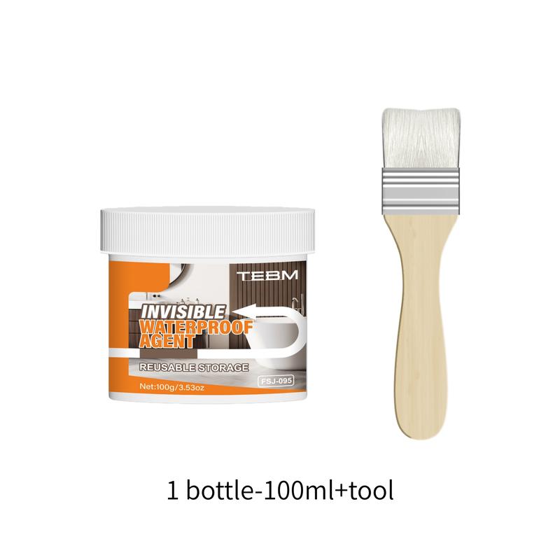 Transparent Waterproof Sealing Glue, Multi-Functional RV Roof Coating, Fast-Drying Flexible Breathable Sealant, for RV Roofs Windows Walls Tiles, Adhesive