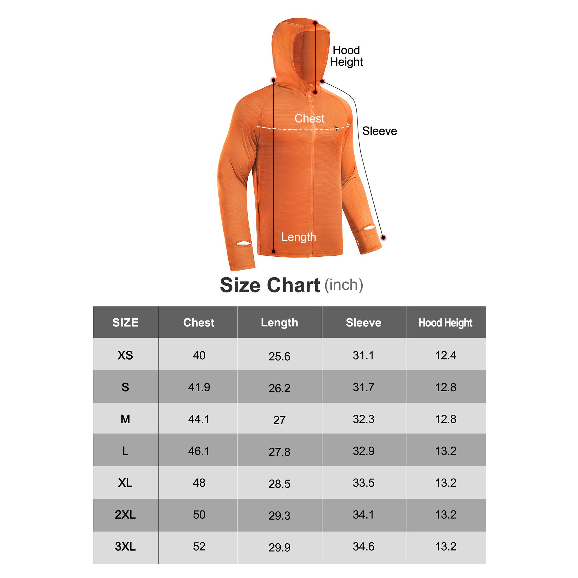 【RODEEL】930 Full Zip Sun Hoodie Shirts w/ Thumbhole Men UPF 50+ UV Protection Long Sleeve Lightweight Quick Dry Moisture Wicking Breathable Cooling Athletic Activewear for Outdoor Sports Hiking Camping Fishing Construction, Holiday Gift