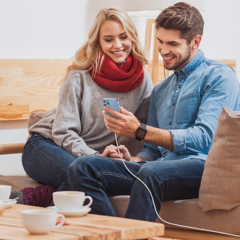 C to Lightning Cable, 1m Type-C Charging Cable, compatible with iPhone 15/14/13/12/11 Pro Max/X/XR/XS/7/8 Plus for fast charging, USB-C data syncing and charging, durable design, suitable for everyday use Smartphone