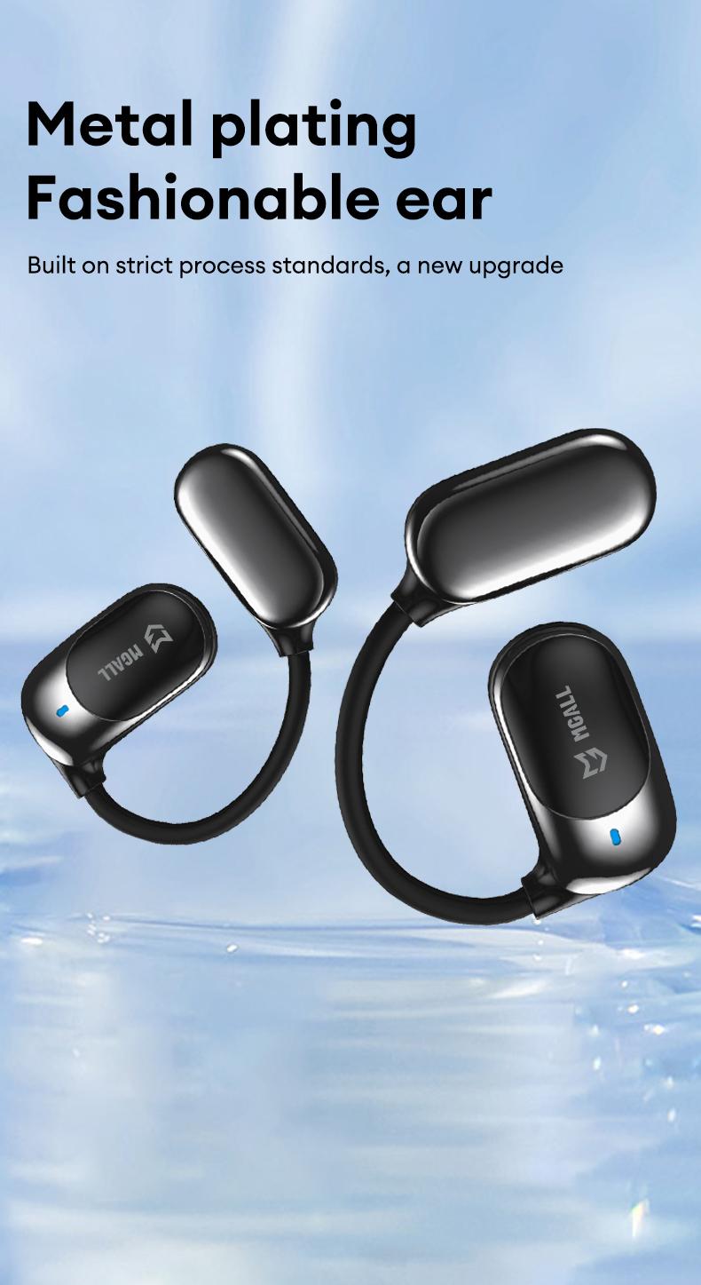 MGALL KC09 OWS Electronic Wireless Bluetooth Earbud Headset with 2025 New Bluetooth 6.0 for Faster, More Stable Connection & Lower Power Use, Comfortable & Luxurious Sound for Music & Phone Calls
