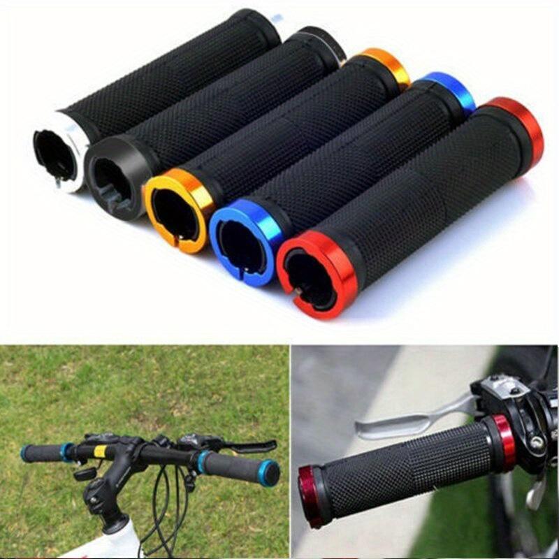 Bicycle Rubber Grips MTB Alloy Lock Bilateral Lock Handlebar Grips Anti  Slip Cycling Handlebar Sleeve BMX Bicycle Accessories - TikTok Shop