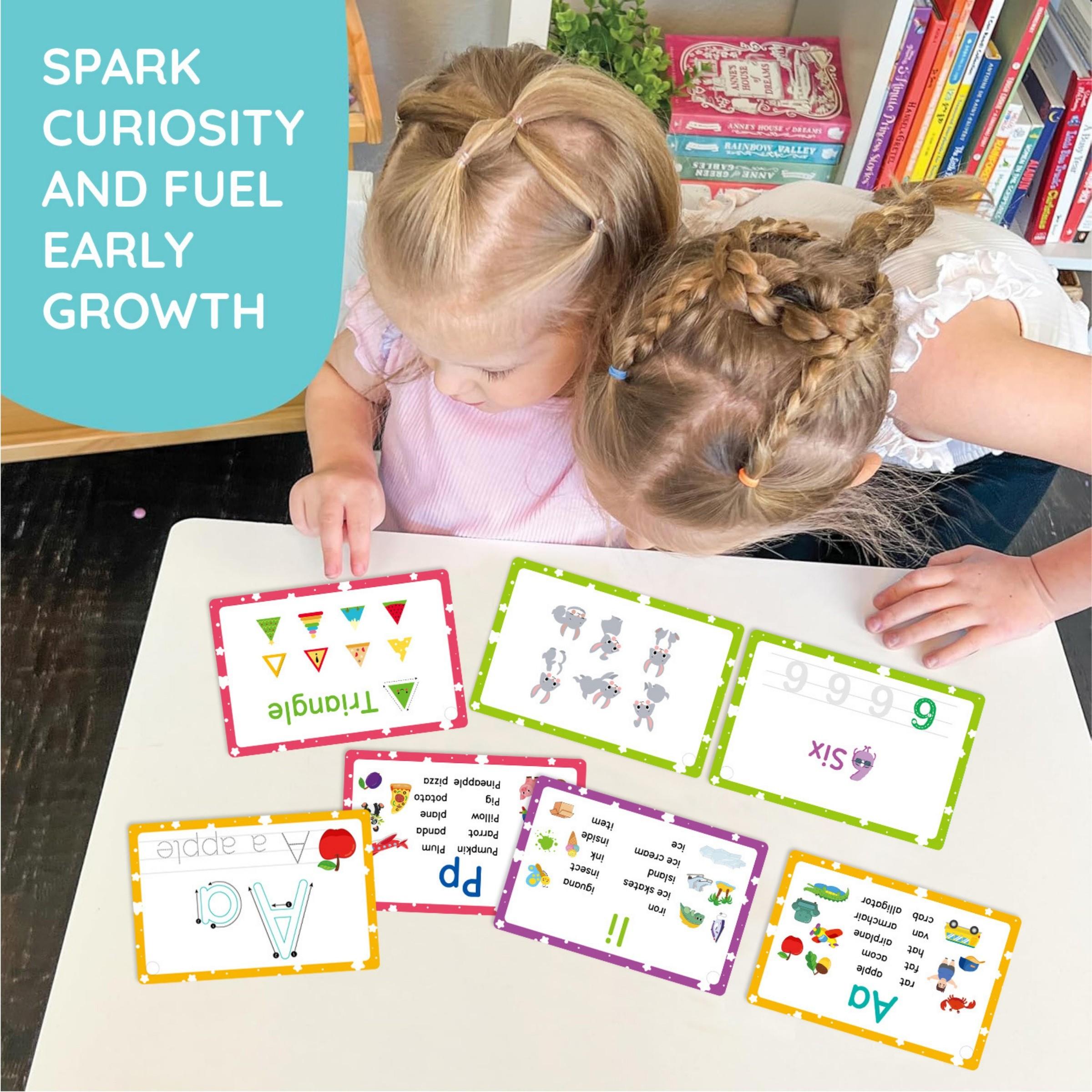 Early Learning Alphabet & Numbers Flashcards, Reusable Waterproof Whiteboard Pen Set, Ideal for Kids' Home & Classroom Education