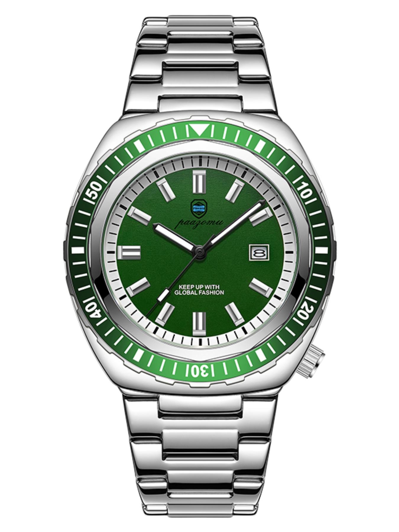 Paazomu 2026 Men's Watch, Original Fashion Business Brand, Waterproof Quartz Wrist Watch, Sport Clock, Automatic Date Watch, Male Reloj