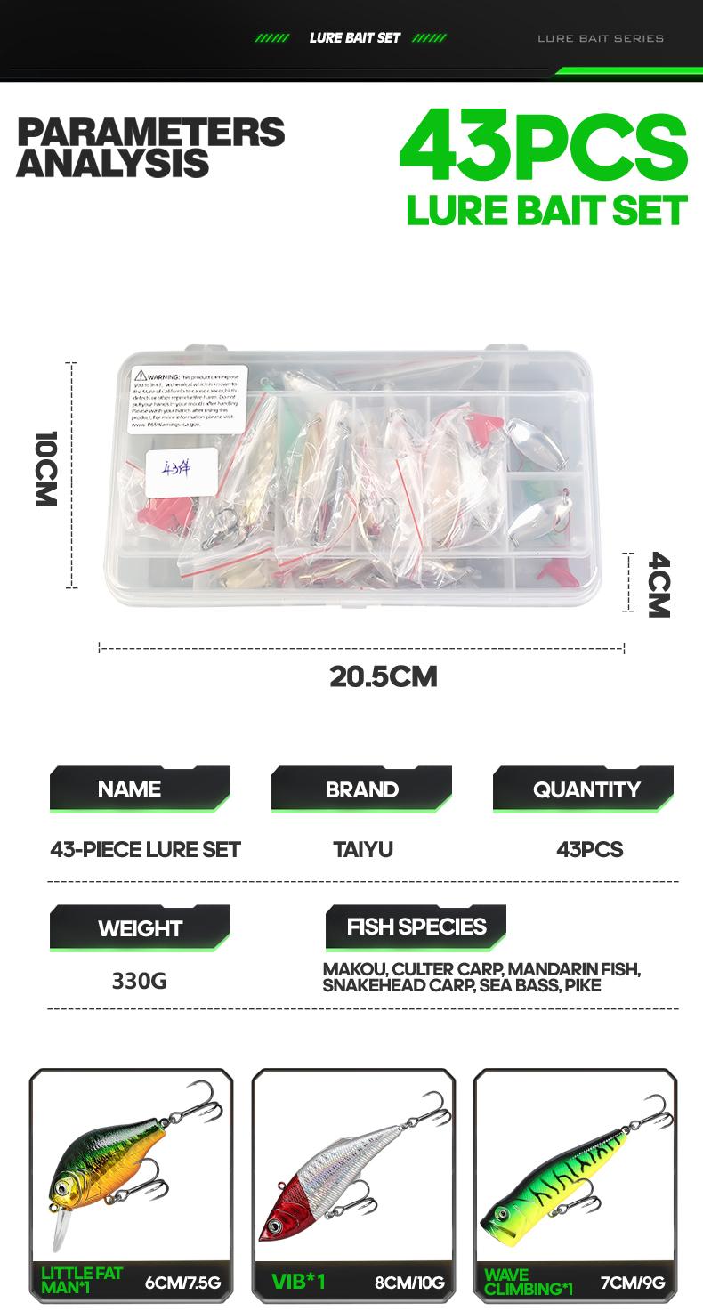 18/43/165/361/604pcs Fishing Lures Kit Soft Lure And Hard Baits Set Metal Jig Sea Fishing Accessories  Artificial Wobblers Fishing Gear Set