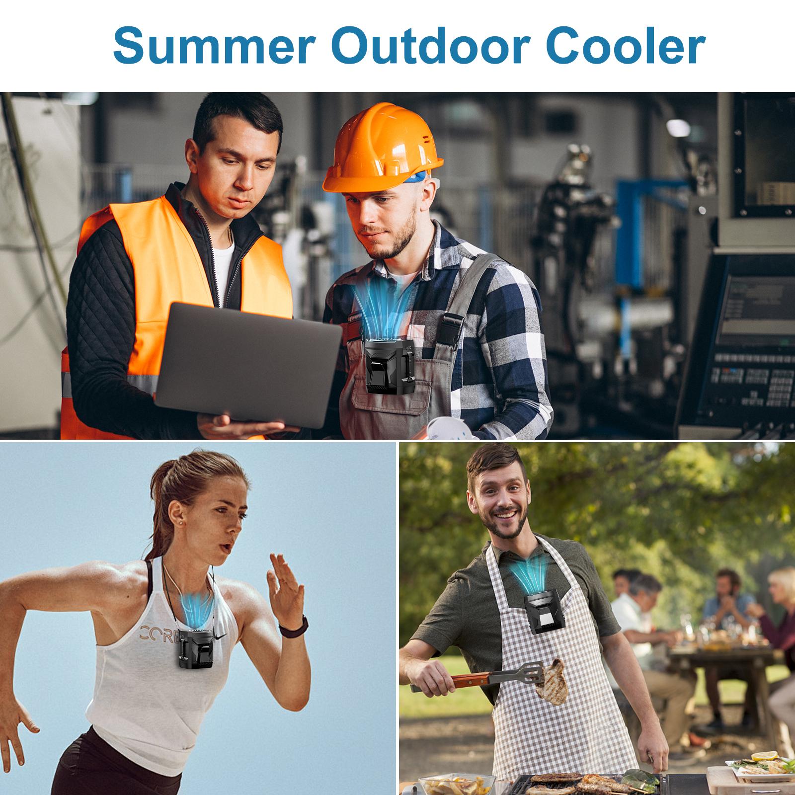 AKLLCCR Multifunction Fan, Rechargeable Desktop & Neck & Belt Waist Fan, Clip-on Car Fan, Handheld Portable Personal Fan, 4-Speed Wind Adjustable, Fast Air Cooling for Outdoor, Work, Workout, Office, Makeup, Kitchen AKLLCCR Multifunction Fan, Rechargeable Desktop & Neck & Belt Waist Fan, Clip-on Car Fan, Handheld Portable Personal Fan, 4-Speed Wind Adjustable, Fast Air Cooling for Outdoor, Work, Workout, Office, Makeup, Kitchen